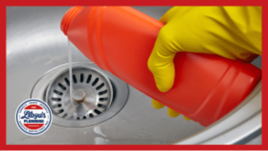 Chemical drain cleaner.